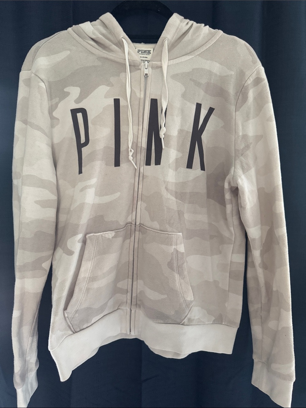 PINK Victoria's Secret Neutral Camo Zip Hoodie